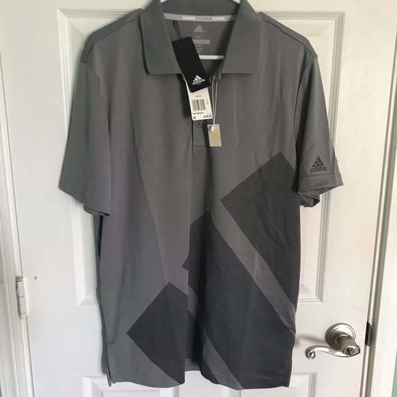 Adidas GOLF Gray Medium Shirt Brand New - Picture 2 of 7